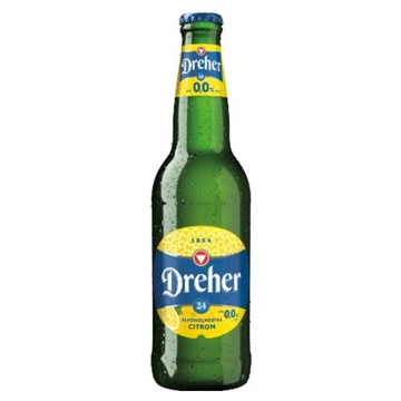 Dreher 24 alkoholmentes palackos sör, citrom ízesítéssel 0,33l