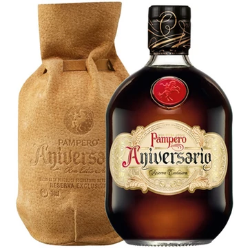 Pampero Aniversario Reserva rum 0,7l 40%, bőrtok