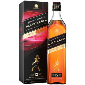 Johnnie Walker Black Label Sherry 0,7l 40%, díszdoboz