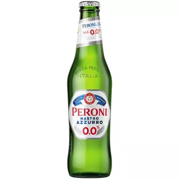 Peroni Nastro Azzurro 0,00% alkoholmentes palackos sör 0,33l