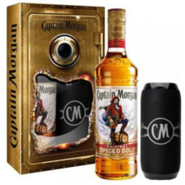 Captain Morgan Spiced Gold fűszeres rum 0,7l 35%, BT hangszóróval