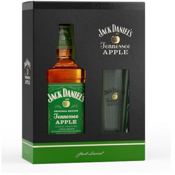 Jack Daniel's Apple whiskey alma ízesítéssel 0,7l 35% díszcsomagolás+pohár