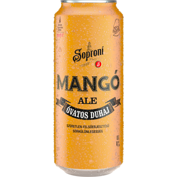 Soproni Óvatos Duhaj dobozos sör, mangó ízesítéssel 0,5l