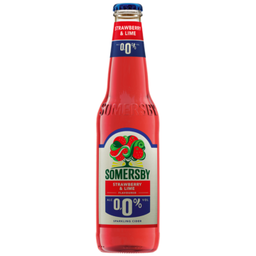 Somersby Strawberry & Lime palackos almabor, eper-lime ízesítéssel 0,33l