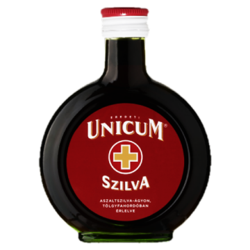 Zwack Unicum szilva ízesítésű keserűlikőr 0,1l 34,5%, üvegpalackos