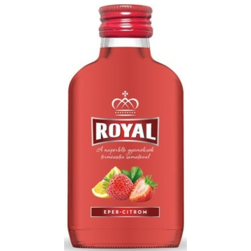 Royal vodka eper-citrom ízesítéssel 0,1l  28%