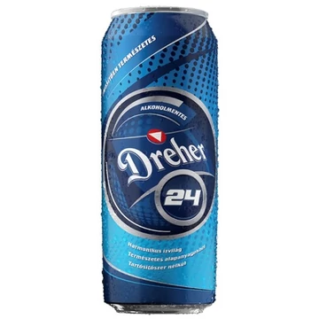 Dreher 24 alkoholmentes dobozos sör 0,5l DRS