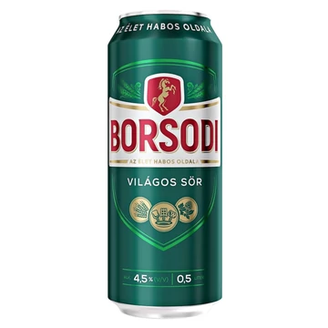 Borsodi dobozos sör 0,5l DRS