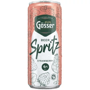 Gösser Spritz Strawberry 0,33l dobozos sör DRS