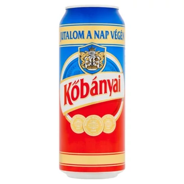 Kőbányai dobozos sör 0,5l DRS