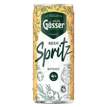 Gösser Spritz Botanic 0,33l dobozos sör DRS