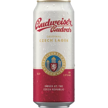 Budweiser Lager dobozos sör 0,5l DRS Budweiser Lager dobozos sör 0,5l DRS