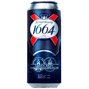 Kronenbourg 1664 Lager dobozos sör 0,5l DRS