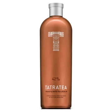 Tatratea tea alapú likőr, őszibarack ízesítéssel 0,7l 42% DRS