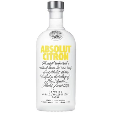 Absolut Citron citrom ízesítésű vodka 0,7l 40% DRS