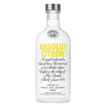 Absolut Citron citrom ízesítésű vodka 0,7l 40% DRS