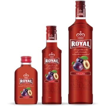 Royal Vodka szilva ízesítésű vodka 0,5l 28% DRS