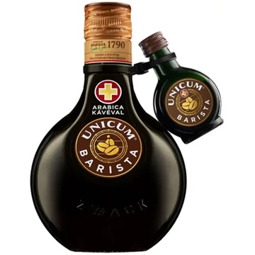 Zwack Unicum Barista kávé ízesítésű keserűlikőr 0,5l 34,5% DRS + Unicum Barista 0,04l