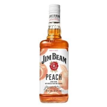 Jim Beam Peach őszibarack ízesítésű whiskey 0,7l 32,5% DRS