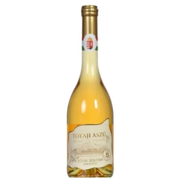 Tóth Zoltán Tokaji 5 Puttonyos Aszú édes fehérbor 0,25l 2018*