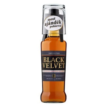 Black Velvet whisky 0,7l 40% DRS, díszdoboz + pohár