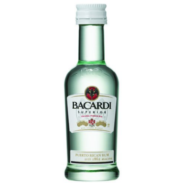Bacardi Superior fehér rum 0,05l 40%