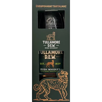 Tullamore Dew whiskey 0,7l 40% DRS, díszdoboz + pohár