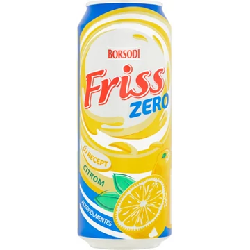 Borsodi Friss alkoholmentes dobozos sör, citrom ízesítéssel 0,5l DRS