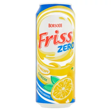 Borsodi Friss alkoholmentes dobozos sör, citrom ízesítéssel 0,5l DRS
