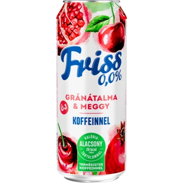 Borsodi Friss alkoholmentes dobozos sör, gránátalma-meggy ízesítéssel 0,5l DRS