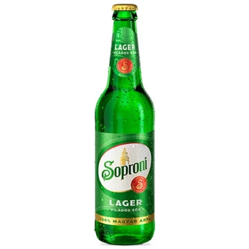 Soproni szűretlen palackos sör 0,5l