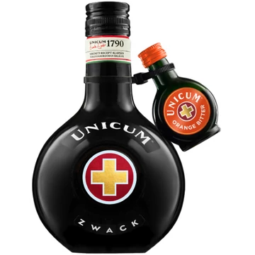 Zwack Unicum keserűlikőr 0,5l 40% DRS + Unicum Orange Bitter 0,04l