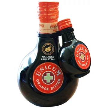 Zwack Unicum Orange Bitter keserűlikőr 0,5l 40% DRS + Unicum Orange Bitter 0,04l