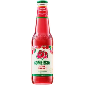 Somersby Sour Cherry palackos almabor, meggy ízesítéssel 0,33l DRS
