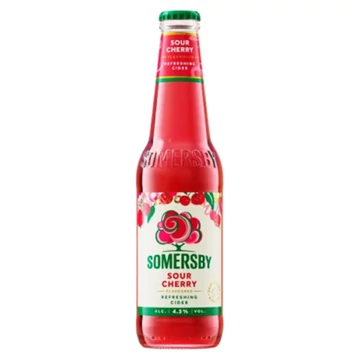 Somersby Sour Cherry palackos almabor, meggy ízesítéssel 0,33l DRS