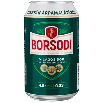 Borsodi dobozos sör 0,5l DRS