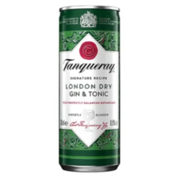 Tanqueray Gin &amp; Tonik koktél 0,25l 6,5% DRS