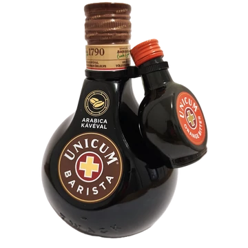 Zwack Unicum Barista kávé ízesítésű keserűlikőr 0,5l 34,5% DRS + Unicum Orange Bitter 0,04l