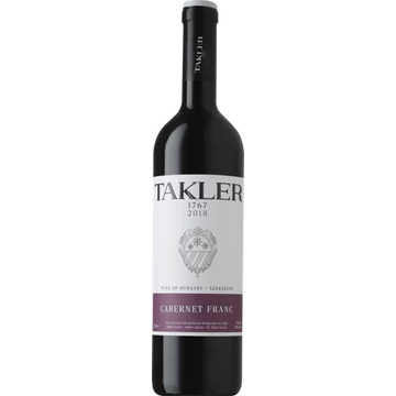 Takler Szekszárdi Cabernet Franc száraz vörösbor 0,75l 2018 Takler Szekszárdi Cabernet Franc száraz vörösbor 0,75l 2018