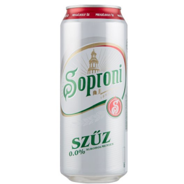 Soproni Szűz alkoholmentes dobozos sör 0,5l