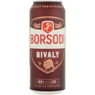 Borsodi Bivaly dobozos sör 0,5l