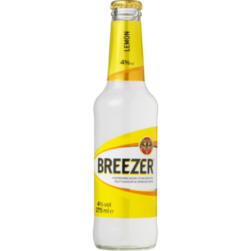 Bacardi Breezer citrom ízesítésű long drink 0,275l 4%