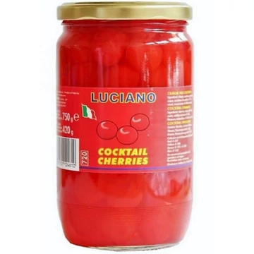 Koktélcseresznye piros szár nélküli 0,75 kg