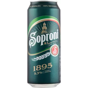 Soproni 1895 dobozos sör 0,5l