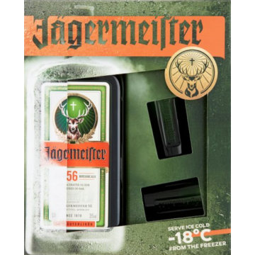Jägermeister keserűlikőr 0,7l 35% DD+2 pohár