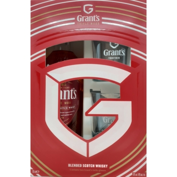 Grant's whisky 0,7l 40%, díszdoboz + 2 pohár