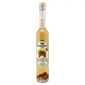 Bolyhos ágyas Irsai Olivér szőlő pálinka 0,5l 50%