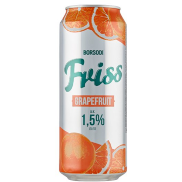 Borsodi Friss dobozos sör, grapefruit ízesítéssel 0,5l