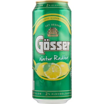 Gösser Natur Zitrone dobozos sör, citrom ízesítéssel 0,5l DRS Gösser Natur Zitrone dobozos sör, citrom ízesítéssel 0,5l DRS