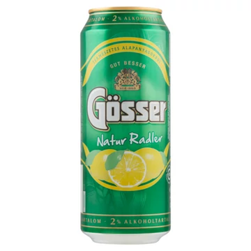 Gösser Natur Zitrone dobozos sör, citrom ízesítéssel 0,5l DRS